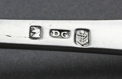 Scottish Provincial Silver Sugar Tongs - David Gray, Dumfries